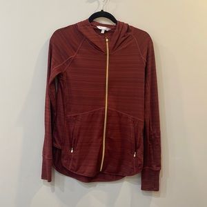 Athleta track jacket with hood size XS